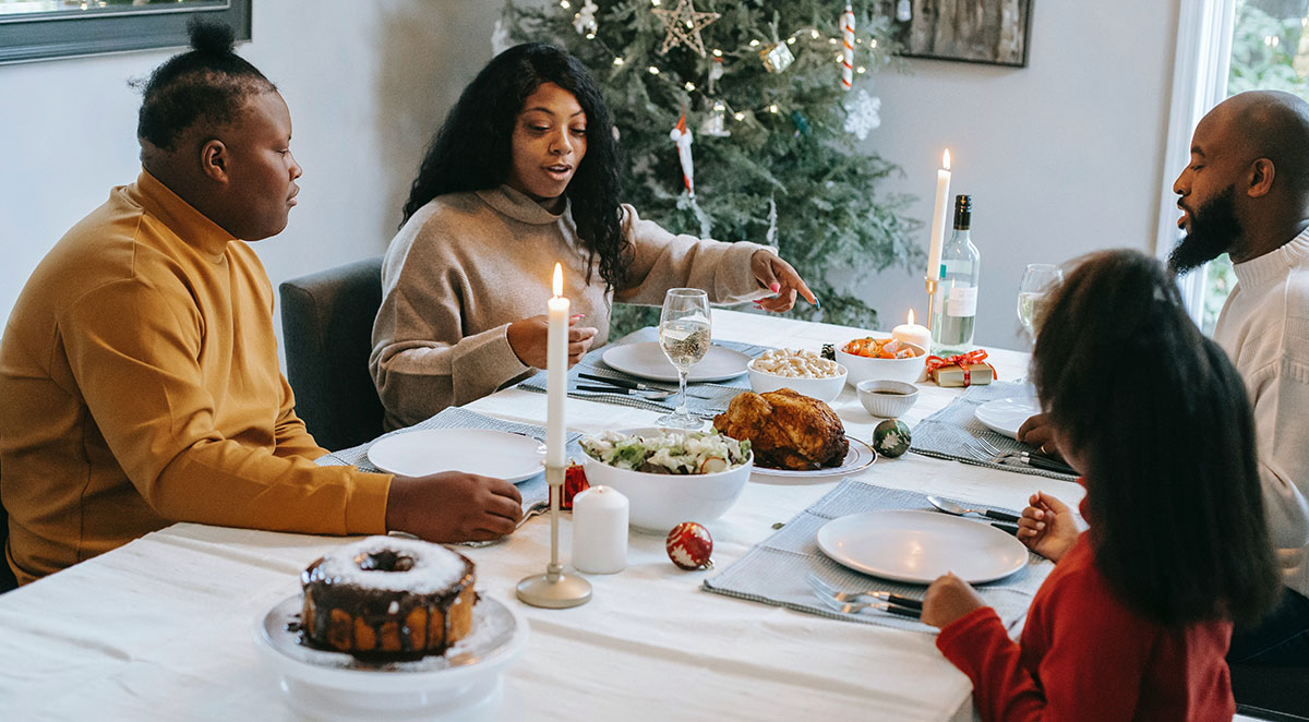 holiday family dinner